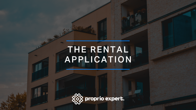 The rental application