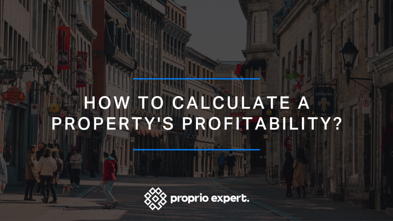 How do you calculate a property’s profitability?