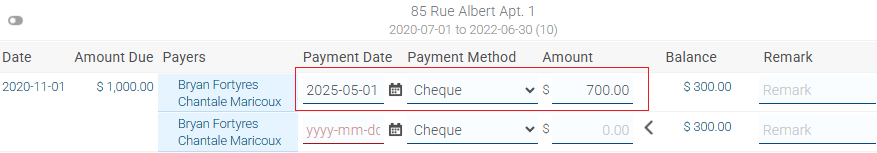 Paiement partiel 1 EN