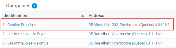 Selection de compagnie EN