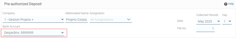 bank account pre autorized