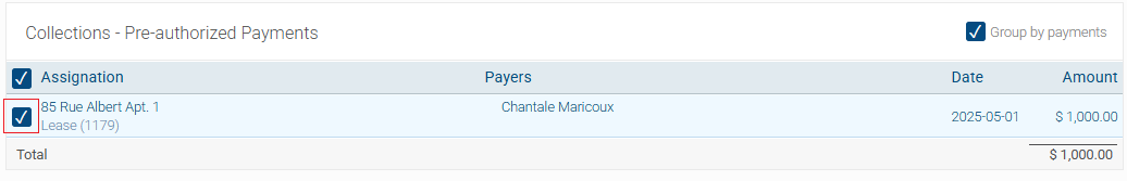 selection des collectes EN